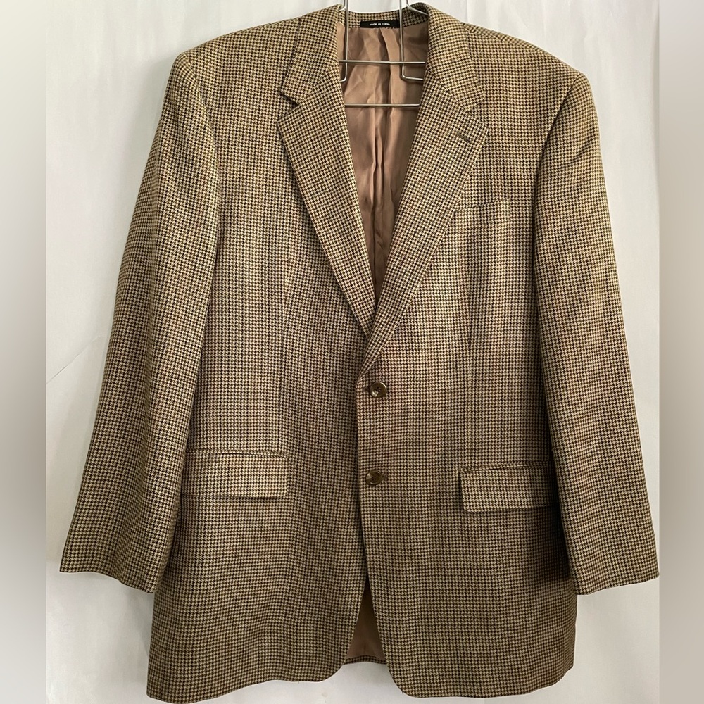 Lauren Ralph Lauren Brown Checkered Blazer